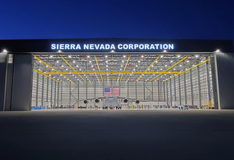 Sierra Nevada Hangars - Bi-Parting Door System