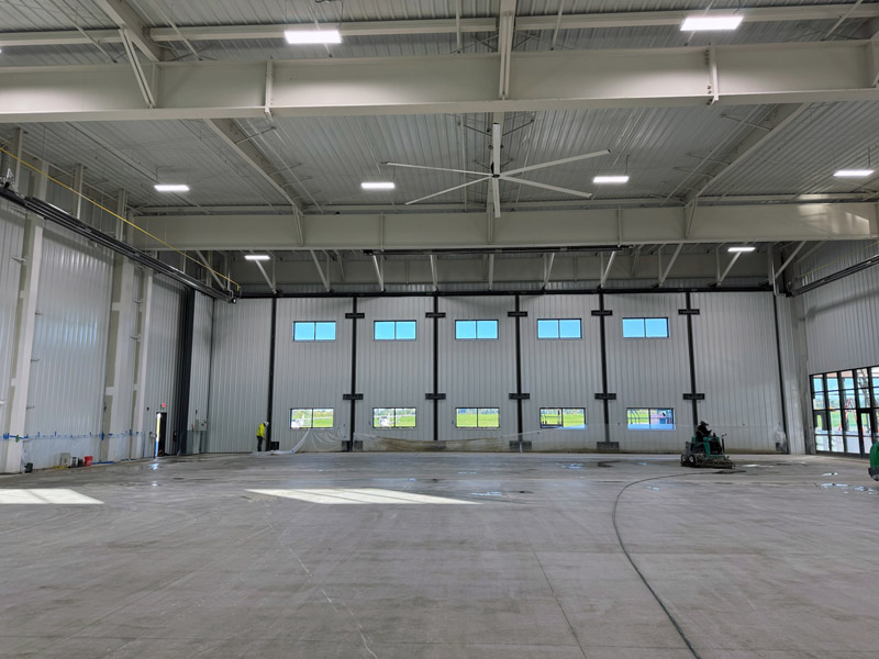Corporate Hangar - 90 Degree Door System