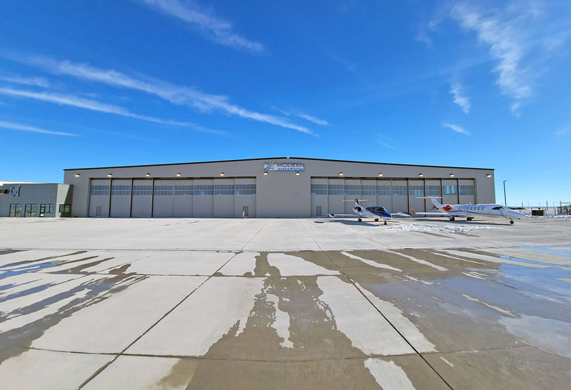 Modern Aviation Hangar - Bi-Parting Door System