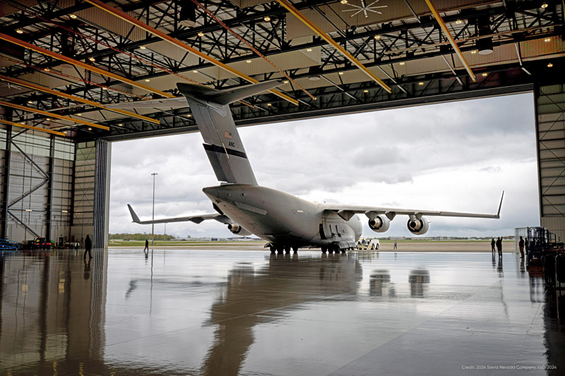 Sierra Nevada Hangars - Bi-Parting Door System