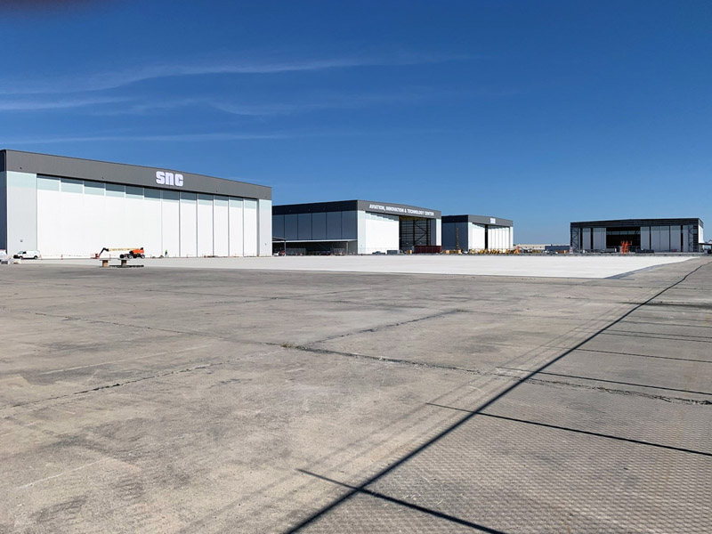 Sierra Nevada Hangars - Bi-Parting Door System