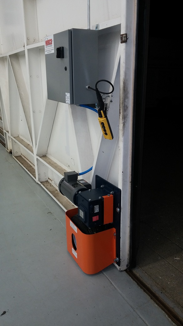 Norco Hangar Door Retrofit - Electric Door Wheeler 